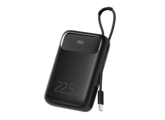 باور بنك (شاحن متنقل) MCDODO MC3243 22.5W PD+QC 10000MAH BUILT-IN CABLE W DIGITAL DISPLAY (TYPE-C)