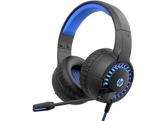 HP Gaming Headset Over Ear Headphone with Mic RGB USB Light Backlit AUX Combo Stereo Jack Headphone for Smartphone, Ergonomic Design, DHE-8011UM