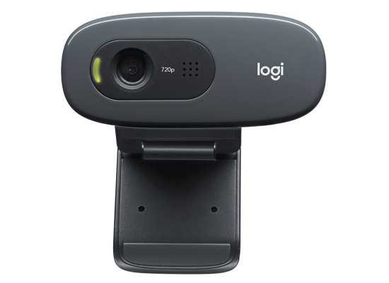 لابتوب آبل MacBook Logitech C270 HD Webcam, 720p, Widescreen HD Video Calling,Light Correction, Noise-Reducing Mic, PC/Mac/Laptop/ - Black