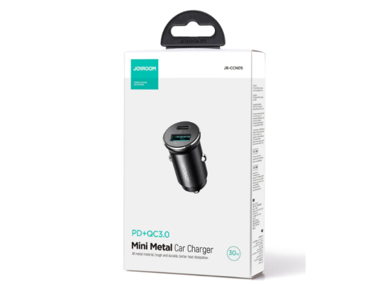 Joyroom JR-CCN05 30W QC3.0+PD mini Metal Car Charger / 18 Months Warranty