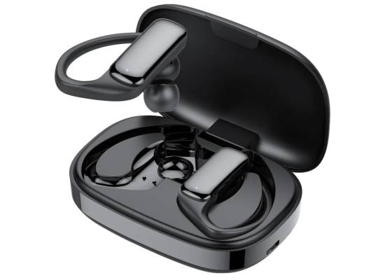 Promate Epic SportFit True Wireless Sporty Ear Buds In-Ear Bluetooth v5.3 ENC Earphones with Noise Cancelling Mic 42H Playback Time - Black