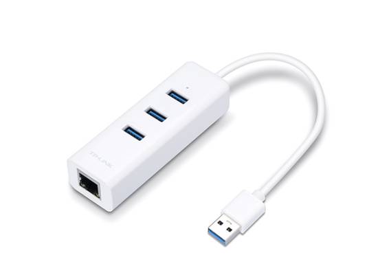 TP-LINK USB 3.0 3-Port Hub & Gigabit Ethernet Adapter 2 in 1 USB Adapter