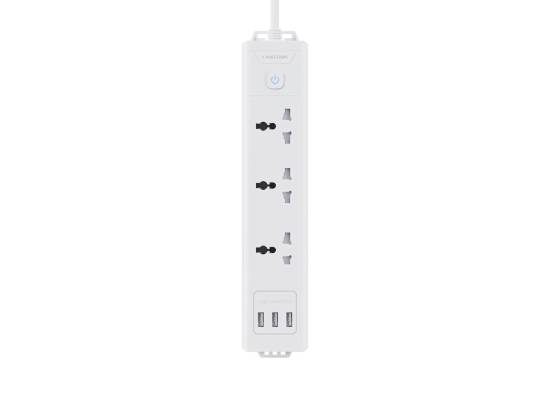 LINKCOMN Power Strip 3 Sockets + 3 USB PS303 - 1.5m MK