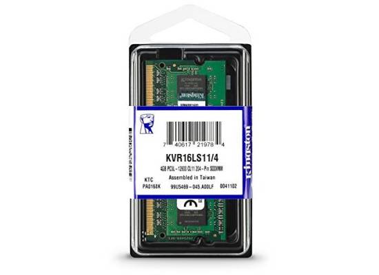 رام Kingston for Laptop 4GB DDR3L 1600 /12800